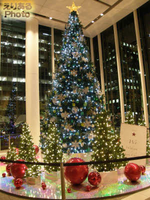 2013年のパシフィックセンチュリープレイス丸の内のクリスマスツリー