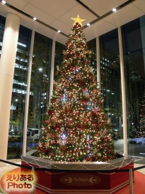 2014年のパシフィックセンチュリープレイス丸の内のクリスマスツリー